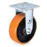 Polyurethane with Cast Iron Centre Heavy-Duty Castor Wheel