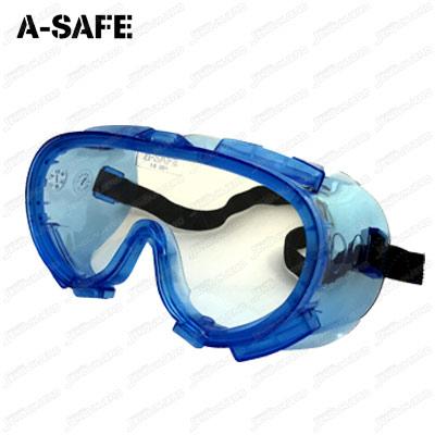 แว่นครอบตา เลนส์ใส มีวาล์วระบายอากาศ A-SAFE G-320